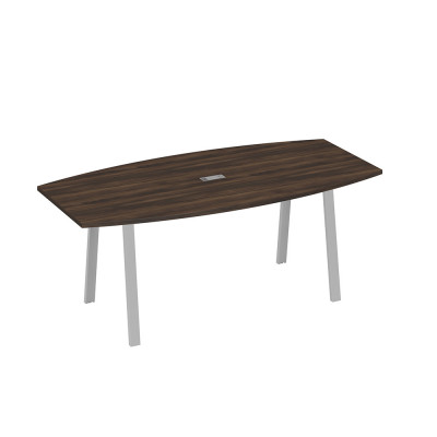 Стол для переговоров 200 на каркасе TRE дуб ристретто/ металлокаркас серый А4 С3 113 ДР