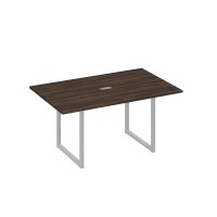 Стол 160 каркас QUATTRO для переговоров дуб ристретто/ металлокаркас серый А4 С4 121 ДР