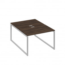 Станция офисная (2х120) на металлокаркасе QUATTRO дуб ристретто/ металлокаркас серый А4 С4 176 ДР