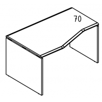 Стол эргономичный "Техно" на каркасе ДСП (2 скоса) левый мокко премиум / мокко премиум МР МП 063.01 МП