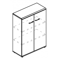 Шкаф средний закрытый (топ МДФ) вяз либерти / вяз либерти МР 9364 ВЛ/ВЛ/ВЛ