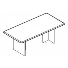 Стол для переговоров прямоугольный на опорах ДСП мокко премиум МР 180 МП