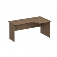 Стол эргономичный правый дуб шамони темный К.123 ШТ