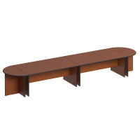 Стол для переговоров французский орех ДР441(2) + ДР130(2)