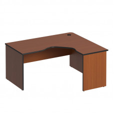 Стол письменный эргономичный правый французский орех ДР 141 ОФ
