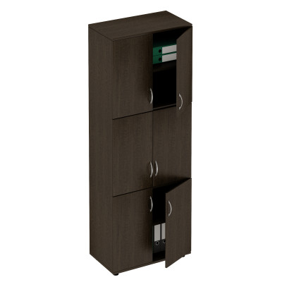 Шкаф для документов 6-дверный венге темный ФР 377-1