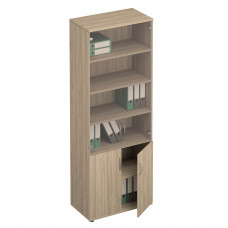 Шкаф для документов со стеклом вяз светлый ФР 379 ВЗ