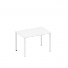 Стол письменный на металлокаркасе белый премиум / белый гладкий А1 БГ 023.1 БП