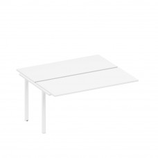 Секция стола рабочей станции на металлокаркасе белый премиум / белый гладкий А1 БГ 175.1-1 БП