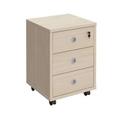 Тумба выкатная, 3 ящика с центральным замком дуб шамони В 201 ДШ