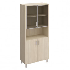 Шкаф двери стекло в рамке без замка ниша дуб шамони Born 430-823