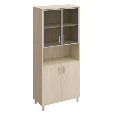 Шкаф двери стекло в рамке без замка ниша дуб шамони Born 430-823