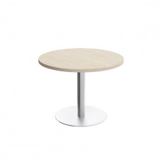 Стол для переговоров круглый на опоре-колонне дуб шамони В 323