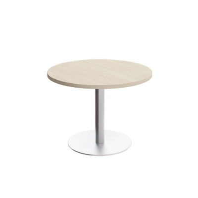 Стол для переговоров круглый на опоре-колонне дуб шамони В 323