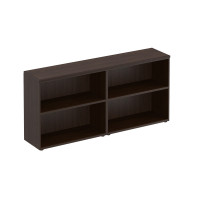 Стеллаж низкий 4-створчатый с топом (без дверей) дуб валенсия МК 751-1 ДВ