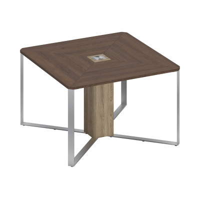 Стол для переговоров 1-секционный дуб гладстоун / дуб гладстоун светлый / дуб гладстоун светлый СП 101 ДГ ДС ДС ХР