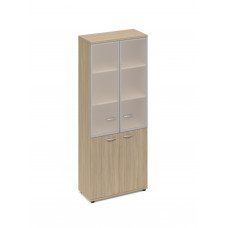 Шкаф стеклянные дверцы стенка ДСП дуб скандинавский А4 9390 ДК
