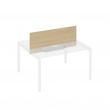 Экран настольный фронтальный для стола 140 с двумя кабель-каналами натуральный дуб / металлокаркас серый А4 С 847 НД