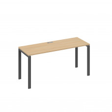 Стол письменный на металлокаркасе UNO натуральный дуб / металлокаркас антрацит А4 А1 005 НД