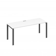 Стол письменный на металлокаркасе UNO белый премиум / металлокаркас антрацит А4 А1 016 БП