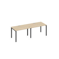 Станция (2х120) рабочая на каркасе UNO дуб скандинавский / металлокаркас антрацит А4 А1 023-2 ДК