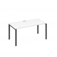 Стол письменный на металлокаркасе UNO белый премиум / металлокаркас антрацит А4 А1 025 БП