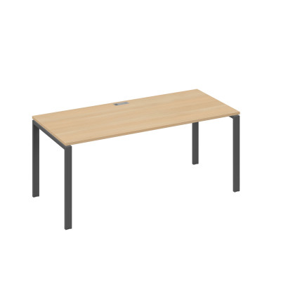 Стол письменный на металлокаркасе UNO натуральный дуб / металлокаркас антрацит А4 А1 026 НД
