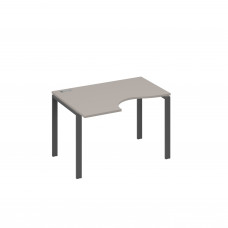 Стол левый "Классика" эргономичный на металлокаркасе UNO мокко премиум / металлокаркас антрацит А4 А1 041 МП