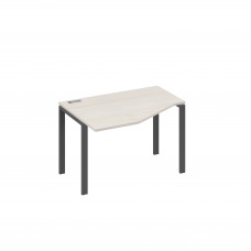 Стол "Техно" эргономичный левый на металлокаркасе UNO дуб / металлокаркас антрацит А4 А1 051 ДШ