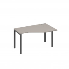 Стол правый эргономичный "Техно" металлокаркас UNO мокко премиум / металлокаркас антрацит А4 А1 054 МП