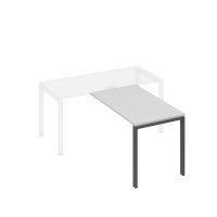 Брифинг-приставка на металлокаркасе UNO серый / металлокаркас антрацит А4 А1 074 СЕ