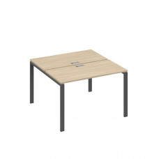 Станция 2х120 рабочая с металлокаркасом UNO дуб скандинавский / металлокаркас антрацит А4 А1 170 ДК