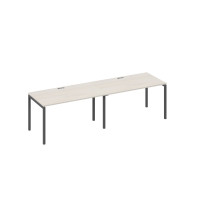 Рабочая станция каркас DUE (2х140) дуб / металлокаркас антрацит А4 А2 024-2 ДШ