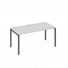Стол письменный на металлокаркасе DUE серый / металлокаркас антрацит А4 А2 025 СЕ