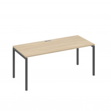 Стол письменный на металлокаркасе DUE дуб скандинавский / металлокаркас антрацит А4 А2 026 ДК