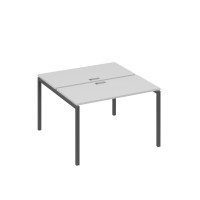 Рабочая станция с опорами DUE (2х120) серый / металлокаркас антрацит А4 А2 170 СЕ
