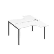 Станция каркас DUE столы (2х140) Классика белый премиум / металлокаркас антрацит А4 А2 181 БП