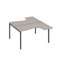 Станция каркас DUE столы (2х140) Классика мокко премиум / металлокаркас антрацит А4 А2 181 МП