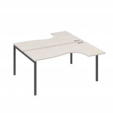 Рабочая станция каркас DUE (2х160) столы Классика дуб / металлокаркас антрацит А4 А2 182 ДШ