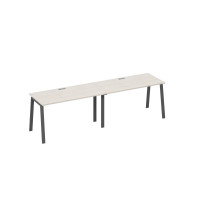 Рабочая станция 2х140 опоры TRE дуб / металлокаркас антрацит А4 А3 014-2 ДШ