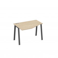 Стол на металлокаркасе TRE эргономичный левый "Техно" дуб скандинавский / металлокаркас антрацит А4 А3 051 ДК
