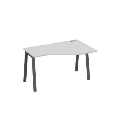 Стол эргономичный правый "Техно" на металлокаркасе TRE серый / металлокаркас антрацит А4 А3 054 СЕ