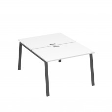 Станция (2х120) рабочая с металлокаркасом TRE белый премиум / металлокаркас антрацит А4 А3 176 БП