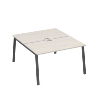 Рабочая станция каркас TRE 2х140 офисная дуб / металлокаркас антрацит А4 А3 177 ДШ