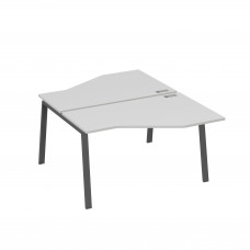 Рабочая станция (2х140) каркас TRE со столами Техно серый / металлокаркас антрацит А4 А3 187 СЕ