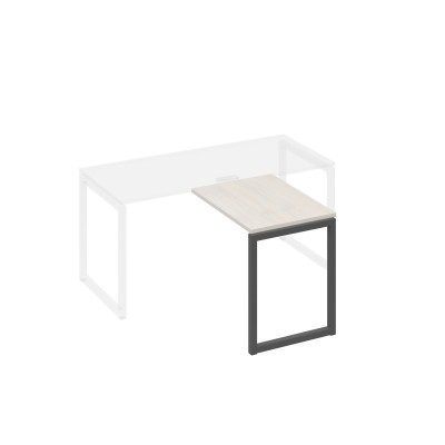 Брифинг-приставка опоры QUATTRO дуб / металлокаркас антрацит А4 А4 071 ДШ