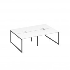 Рабочая станция на металлокаркасе QUATTRO (4х120) белый премиум / металлокаркас антрацит А4 А4 176-2 БП