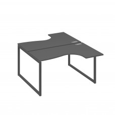 Рабочая станция каркас QUATTRO столы Классика (2х140) антрацит премиум / металлокаркас антрацит А4 А4 181 АР