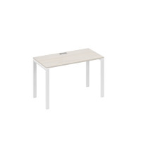 Стол письменный на металлокаркасе UNO дуб / металлокаркас белый А4 Б1 003 ДШ