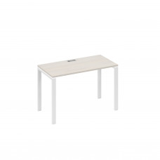 Стол письменный на металлокаркасе UNO дуб / металлокаркас белый А4 Б1 003 ДШ